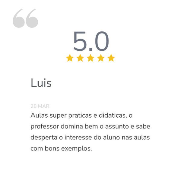 Depoimento de Luis - Curso WED