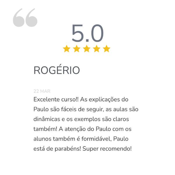 Depoimento de Rogério - Curso WED